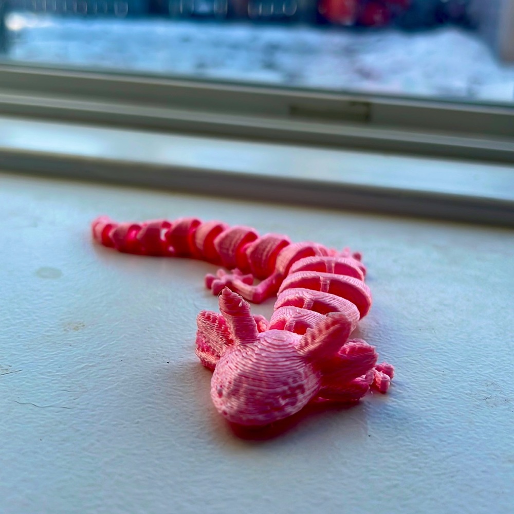 3D Printed Axolotl